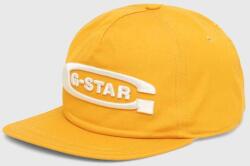 G-Star Raw pamut baseball sapka sárga, nyomott mintás - sárga Univerzális méret