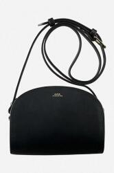 APC A. P. C. bőr táska Demi fekete - fekete Univerzális méret