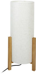 Italux Veioza moderna alba cu baza din lemn Italux Ones L (TB-85930-L-WH-WO)