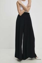 Answear Lab nadrág női, sötétkék, magas derekú széles - sötétkék M - answear - 22 990 Ft