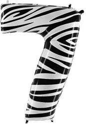 Grabo Felfújható lufi 7-es zebra 102cm extra nagy lufi - Grabo (807-P)