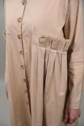 Y Two Women ROCHIE LUNGA STIL CAMASA OVERSIZE LUMINAREZZO Bej TALIE UNICA