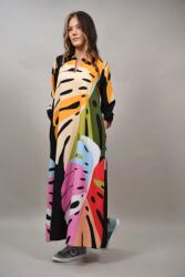 FashionLand ROCHIE LUNGA MULTICOLORA CU BUZUNARE FRUNZE MAJESTA TALIE UNICA Multicolora