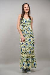 Sweet Girl ROCHIE BOHO CHIC LUNGA FLORALA CU BRETELE SUBTIRI BEINETTE Galben S-M