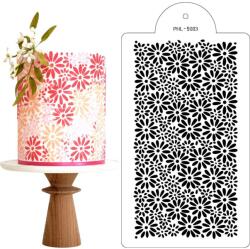 Cakesicq Stencil sablon virágok 40x21cm - Cakesicq (ilcPHL.5003)