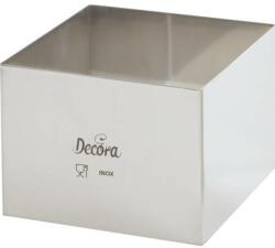 Decora Torta perem rozsdamentes acél négyzet 12x12x6cm - Decora (0063800)