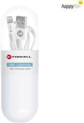 FORCELL kábel USB A-Lightning 8 tűs 1A C316 TUBE fehér 1 méter (G449456)