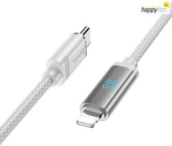 hoco. kábel USB-iphone Lightning 8 tűs tápellátás 27W U127 1, 2m ezüst (G598952)