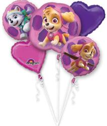 Amscan Fólia léggömbök 5 darabos készlet Paw Patrol Skye és Everest - Amscan (3482801)