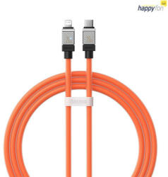  C típusú BASEUS kábel Apple Lightning 8 tűs CoolPlay gyorstöltő 20W 2m narancssárga CAKW000107 (G594628)