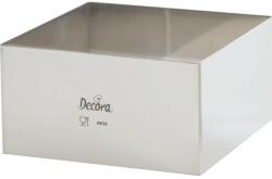 Decora Torta perem rozsdamentes acél négyzet 28x28x6cm - Decora (0063771)