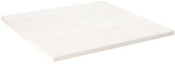 vidaXL Blat de masă, alb, 90x90x2, 5 cm, lemn masiv de pin, pătrat (824396)