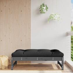 vidaXL Taburet de grădină, 120x80 cm, gri, lemn masiv de pin (825739) - comfy