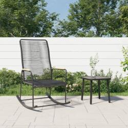 vidaXL Balansoar de grădină, negru, 59x79, 5x104 cm, ratan PVC (312175) - comfy