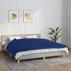 vidaXL Pătură cu greutăți, albastru, 155x220 cm, 7 kg, material textil (350740) - comfy Patura