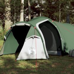 vidaXL Cort de camping 3 persoane, verde, 370x185x116 cm, tafta 185T (94390)