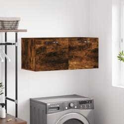 vidaXL Dulap de perete, stejar fumuriu, 80x36, 5x35 cm, lemn compozit (830073) Dulap arhivare