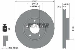 TEXTAR Disc frana TEXTAR 92351203 - automobilus