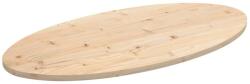 vidaXL Blat de masă, 100x50x2, 5 cm, lemn masiv de pin, oval (824330)