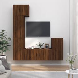 vidaXL Set dulapuri TV, 5 piese, stejar maro, lemn prelucrat (3188621)