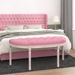 vidaXL Bancă, roz, 110, 5x45x49 cm, catifea (344420) - comfy