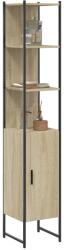 vidaXL Dulap de baie, stejar sonoma, 33x33x185, 5 cm, lemn prelucrat (842472)