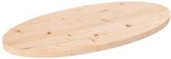 vidaXL Blat de masă, 70x35x2, 5 cm, lemn masiv de pin, oval (824315)