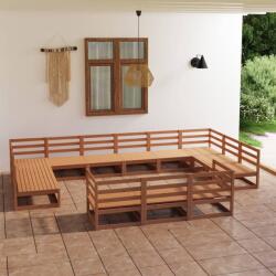 vidaXL Set mobilier de grădină, 13 piese, lemn masiv de pin (3076232)
