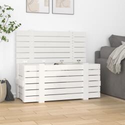 vidaXL Cutie de depozitare, alb, 91x40, 5x42 cm, lemn masiv de pin (824999) - comfy