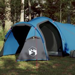 vidaXL Cort de camping 4 persoane albastru, 360x135x105 cm, tafta 185T (94387)