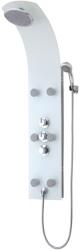 SCHÜTTE Panou de duș din sticlă cu baterie termostatică LANZAROTE, alb (435034)