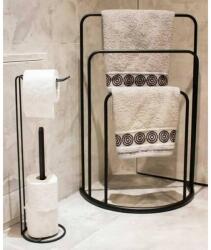 BAHCO Bathroom Solutions Suport de prosoape vertical 49, 5x75 cm metal negru (442472)