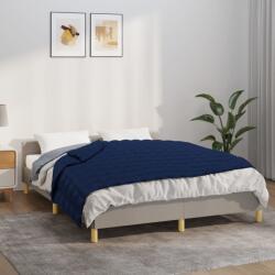 vidaXL Pătură cu greutăți, albastru, 150x200 cm, 7 kg, material textil (350738) - comfy Patura