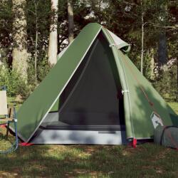 vidaXL Cort de camping 2 persoane, verde, 267x154x117 cm, tafta 185T (94319) Cort