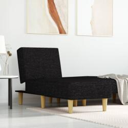 vidaXL Șezlong, negru, material textil (352800) - comfy