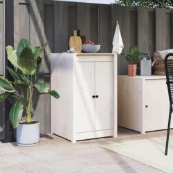 vidaXL Dulap de bucătărie de exterior, alb, lemn masiv de pin (3196152)