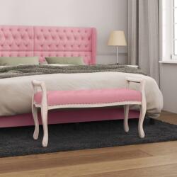 vidaXL Bancă, roz, 110x45x60 cm, catifea (344441) - comfy