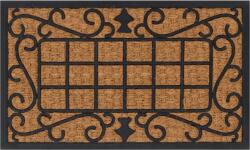 vidaXL Covoraș de ușă dreptunghiular, 45x75 cm, cauciuc/nucă cocos (155666)