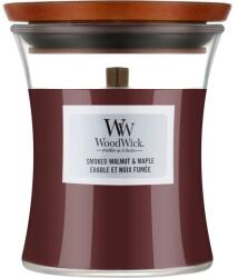WoodWick Lumânare parfumată în pahar - WoodWick Smoked Walnut & Maple 85 g