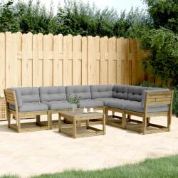 vidaXL Set canapele de grădină cu perne, 6 piese, lemn de pin tratat (3217029)