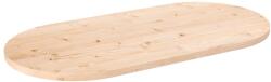 vidaXL Blat de masă, 90x45x2, 5 cm, lemn masiv de pin, oval (824355)