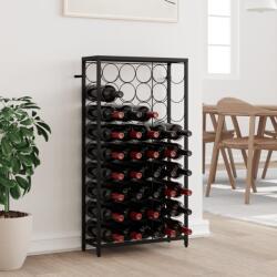 vidaXL Suport sticle vin, 45 de sticle negru 54x18x100 cm fier forjat (358367) Suport sticla vin