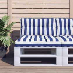vidaXL Perne de paleți, 2 buc. , dungi albastre și albe, textil (360704) - comfy