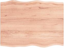 vidaXL Blat masă, 80x60x2 cm, maro, lemn stejar tratat contur organic (363944)