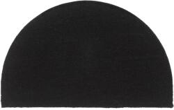 vidaXL Covoraș de ușă semirotund, negru, 50x80 cm, fibre de cocos (155575)