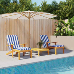 vidaXL Perne scaun de terasă 2 buc. dungi albastre&albe, textil oxford (361999) - comfy