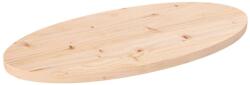 vidaXL Blat de masă, 80x40x2, 5 cm, lemn masiv de pin, oval (824320)