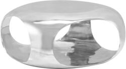vidaXL Măsuță de cafea, argintiu, 70x70x32 cm, aluminiu turnat (246514) - comfy