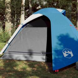 vidaXL Cort de camping 2 persoane albastru, 264x210x125 cm, tafta 185T (94332) Cort