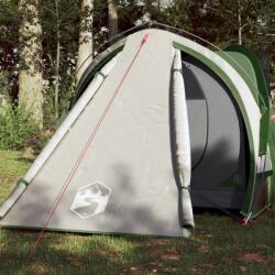 vidaXL Cort de camping 2 persoane, verde, 320x140x120 cm, tafta 185T (94339) Cort